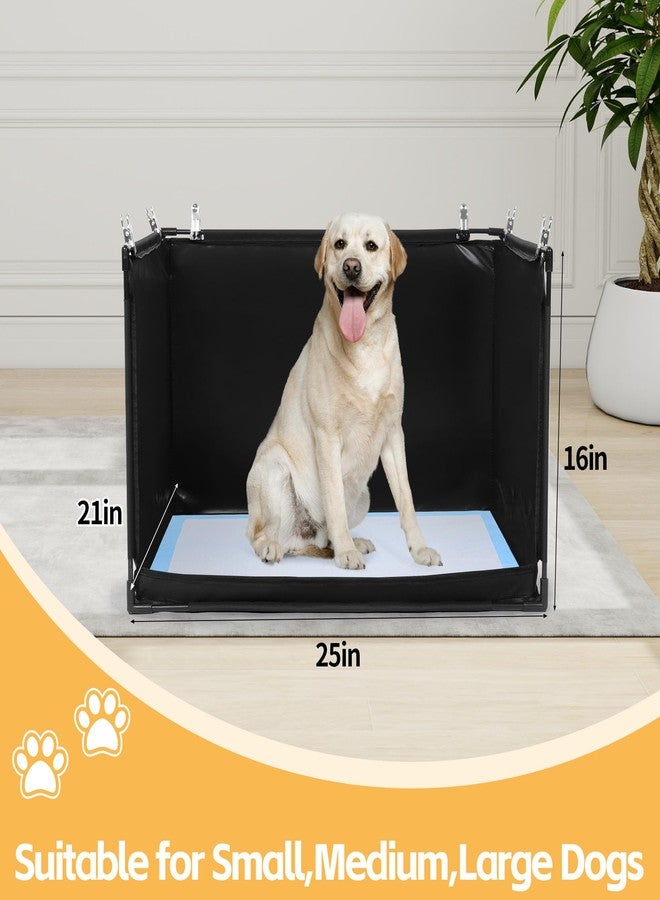 HOMBYS Dog Pee Pad Holder with High Walls, No-Spill Indoor Potty for Large Dogs, Foldable Puppy Litter Box, Patent Pending (25.2" Lx21.3 Wx15.7 H) - Image 2